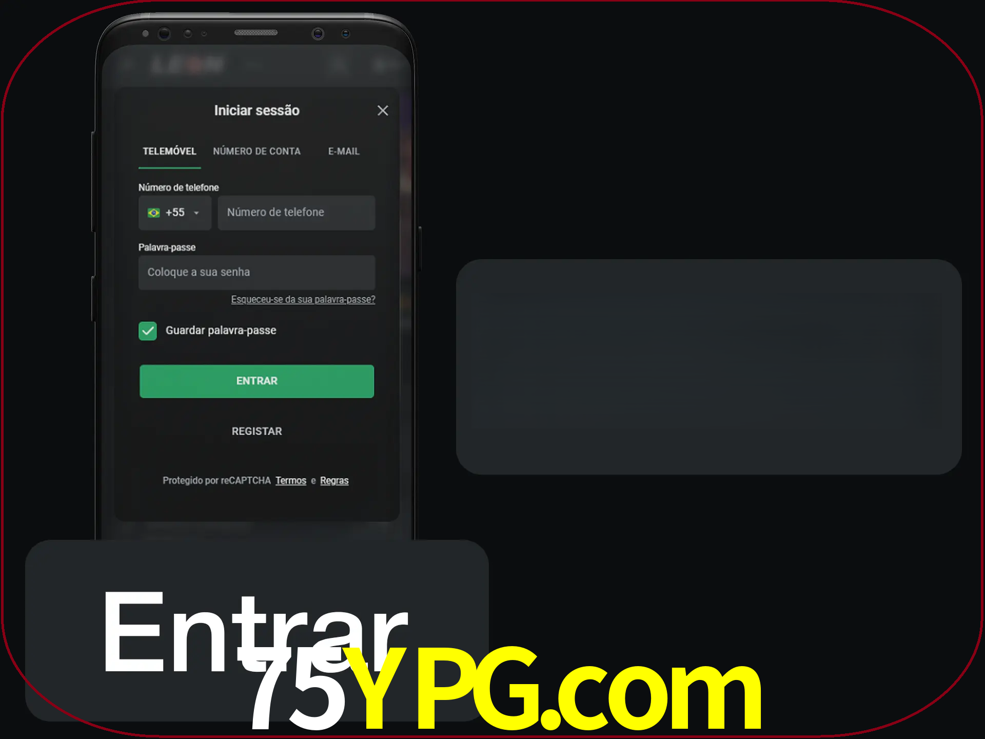 Faça o login para começar a apostar e jogar no cassino.